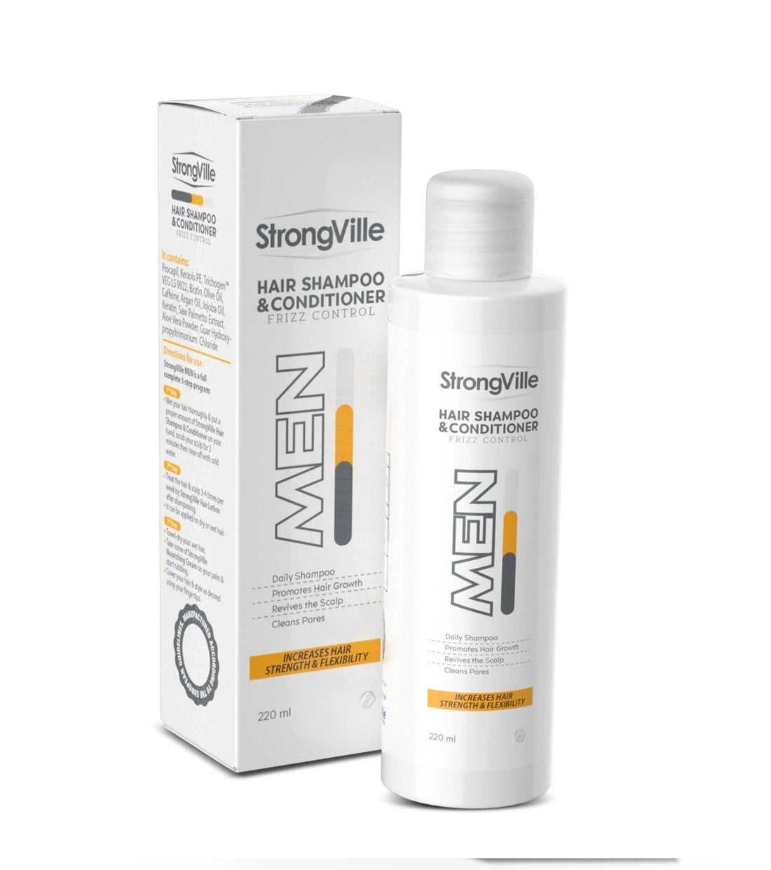 Strongville Hair Shampoo And Conditioner Men 220 ml
