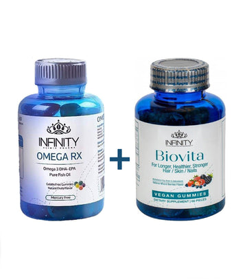 Infinity Biovita Jelly 60 Pcs + Omega RX Jelly 60 Pcs (Pack Of 1)
