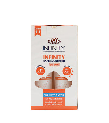 Infinity Care Sunscreen Lotion SPF50+/ 60 ml (Pack Of 2, 1+1)