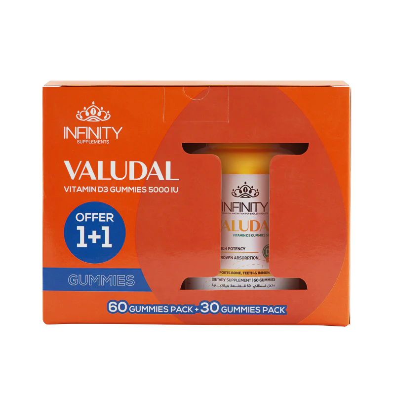 Infinity Valudal  60+30 Gummies For Vitamin D Deficiency (Pack Of 1)