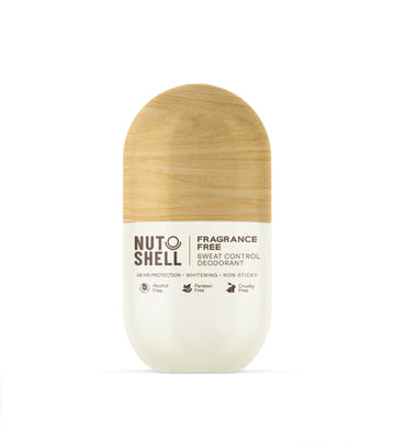 Nutshell Roll-On Deodorant Fragrance Free 50 ml