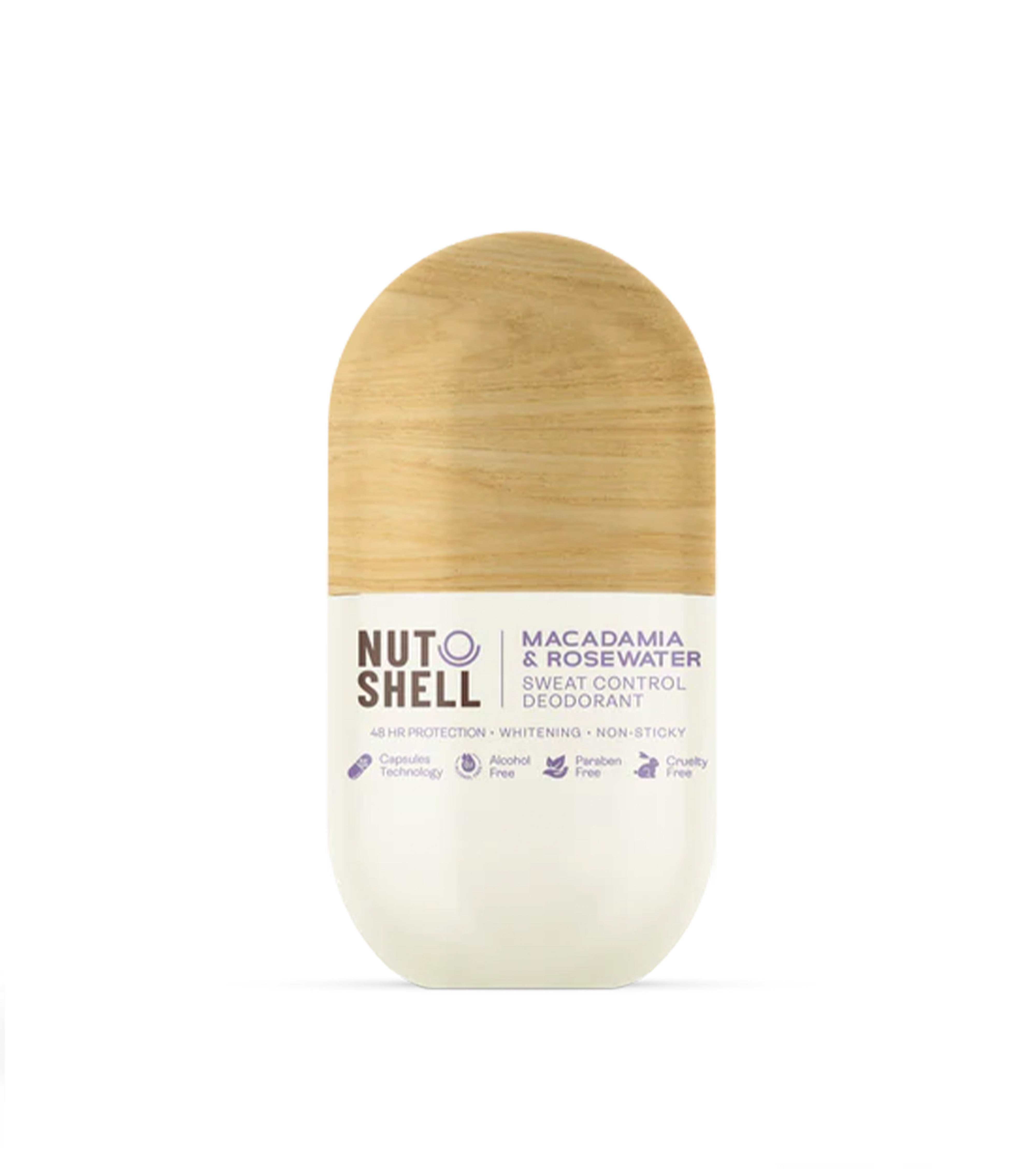 Nutshell Roll-On Deodorant Macadamia & Rose Water 50 ml