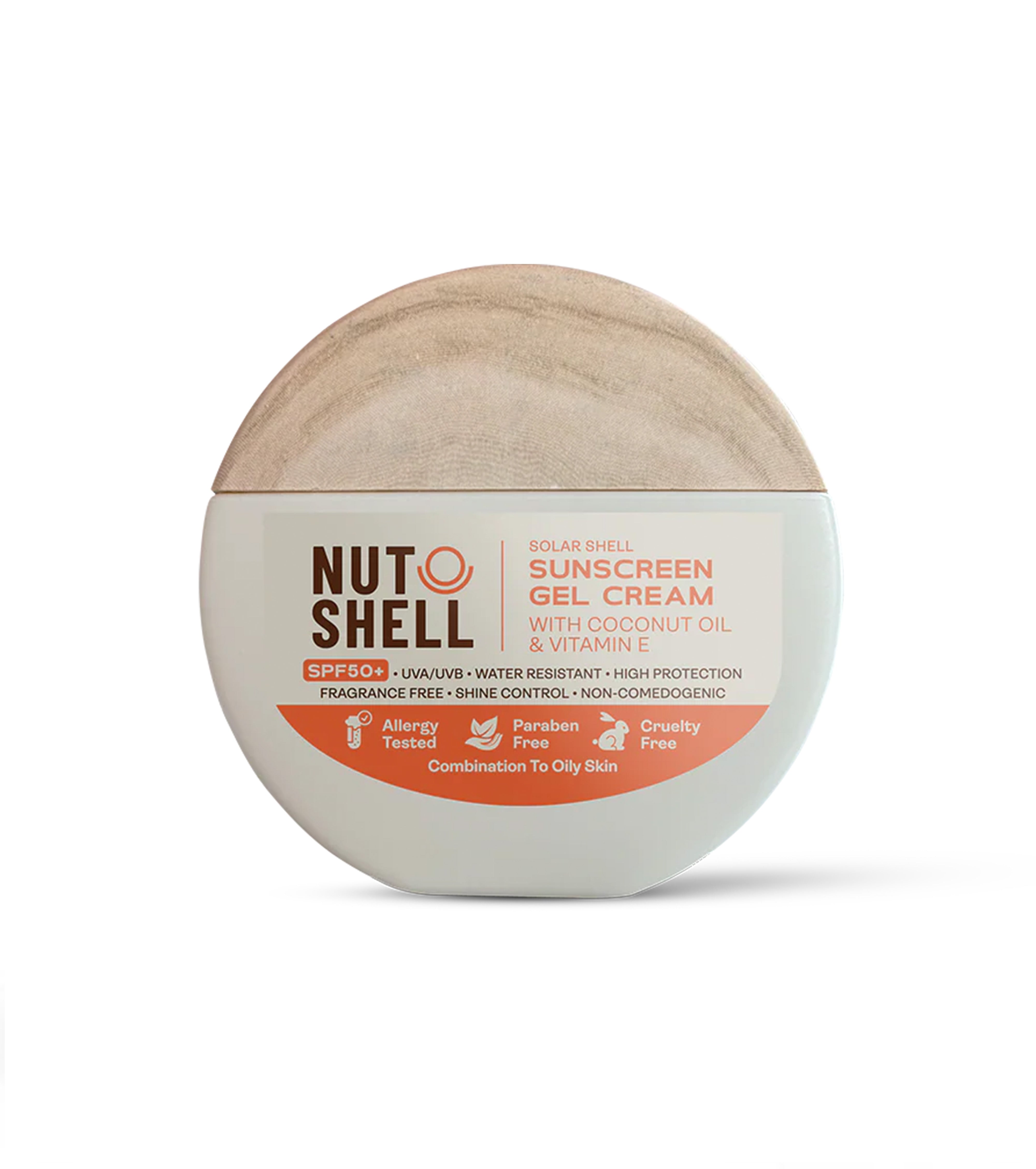 Nutshell Sunscreen Gel Sunscreen Coconut & Vitamin E 50 ml