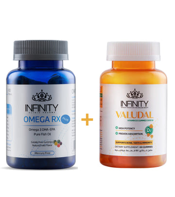 Infinity Omega RX Jelly 60 Pcs + Valiodal 60 Pcs (Pack Of 1)