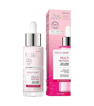Eveline Cosmetics Serum Shot Multipeptides Rejuvenating Treatment For Face, Neck And Neckline