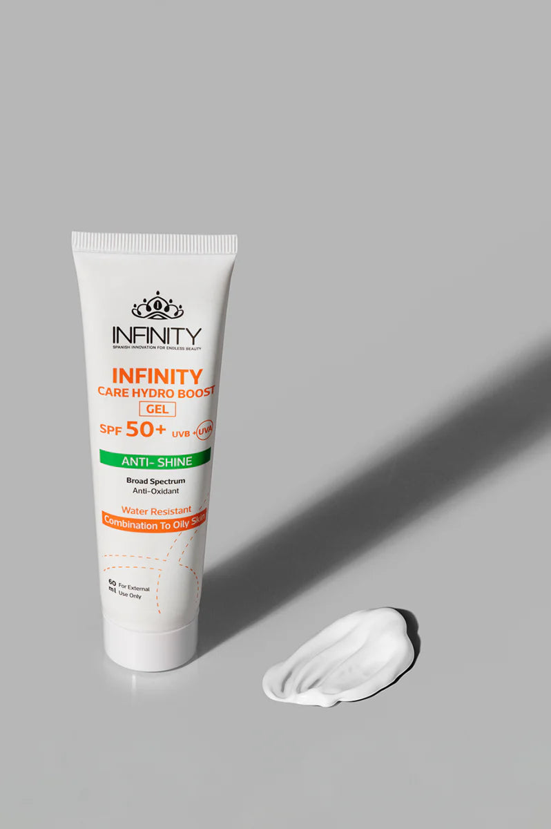 Infinity Sunscreen Care Hydro Boost Gel SPF 50+ (Pack Of 2, 1+1)