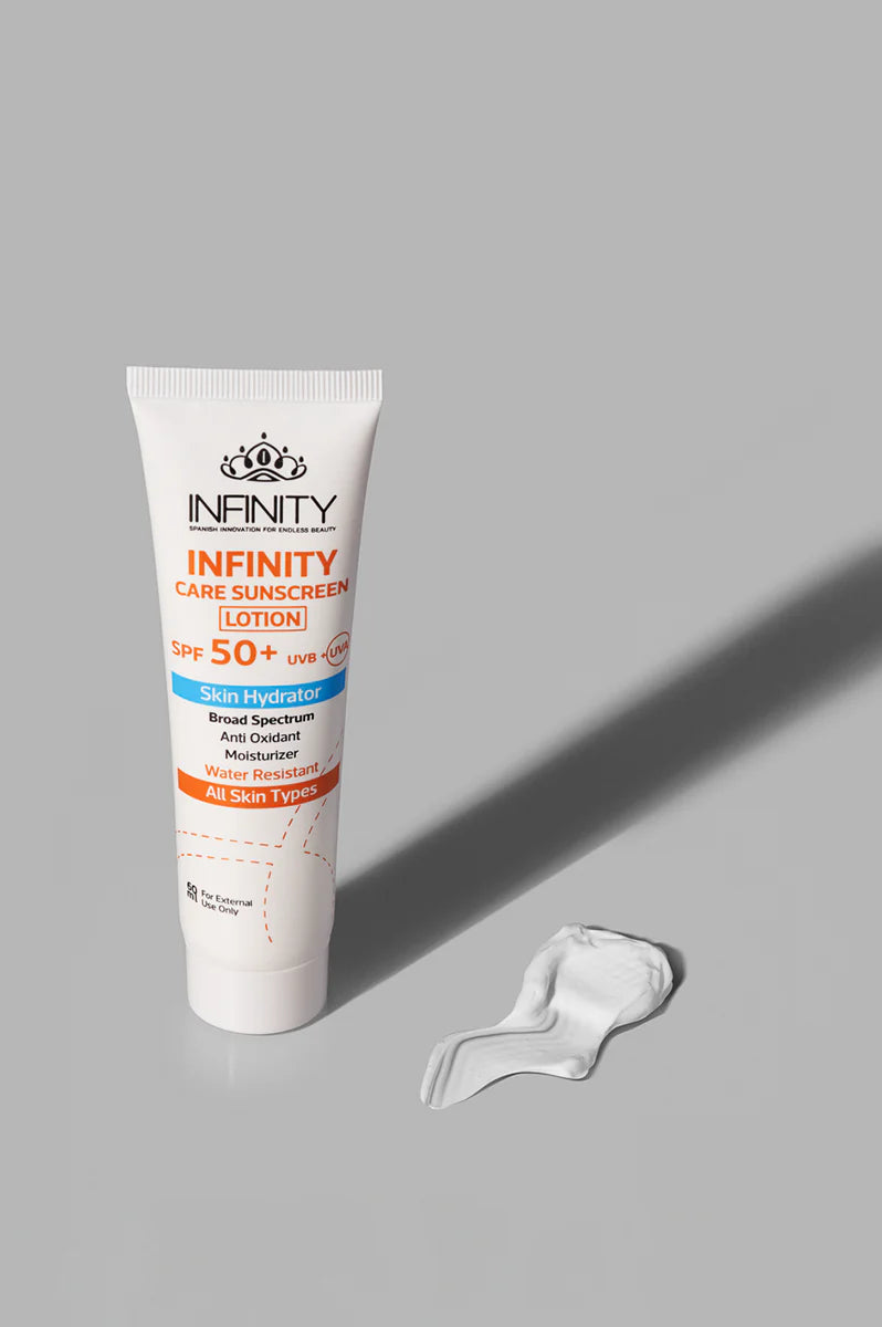 Infinity Care Sunscreen Lotion SPF50+/ 60 ml (Pack Of 2, 1+1)