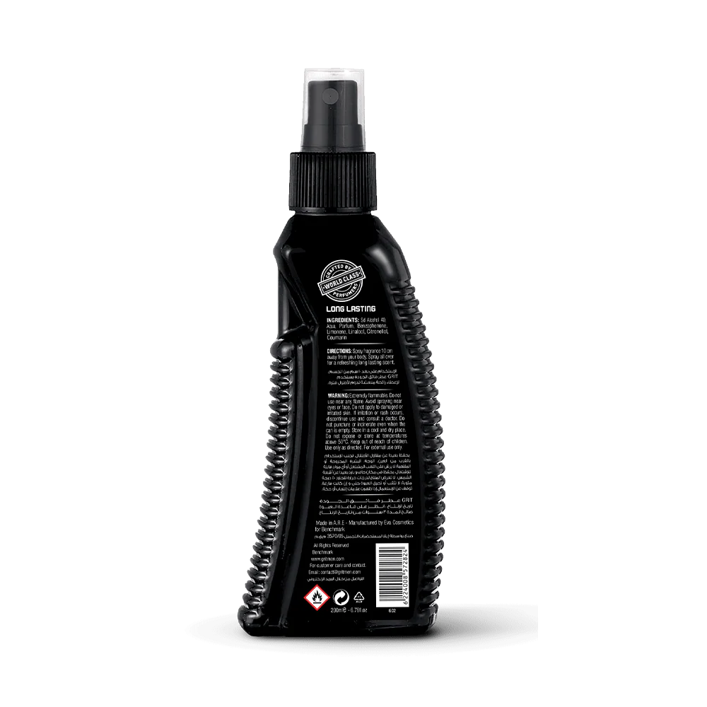 Grit Men Premium Fragrance Body Spray, Warrior 200 ml