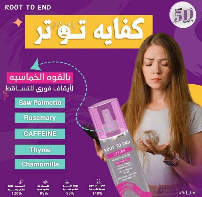 روت تو اند لوشن لعلاج تساقط الشعر ومعالجه الشعر التالف 250 مل