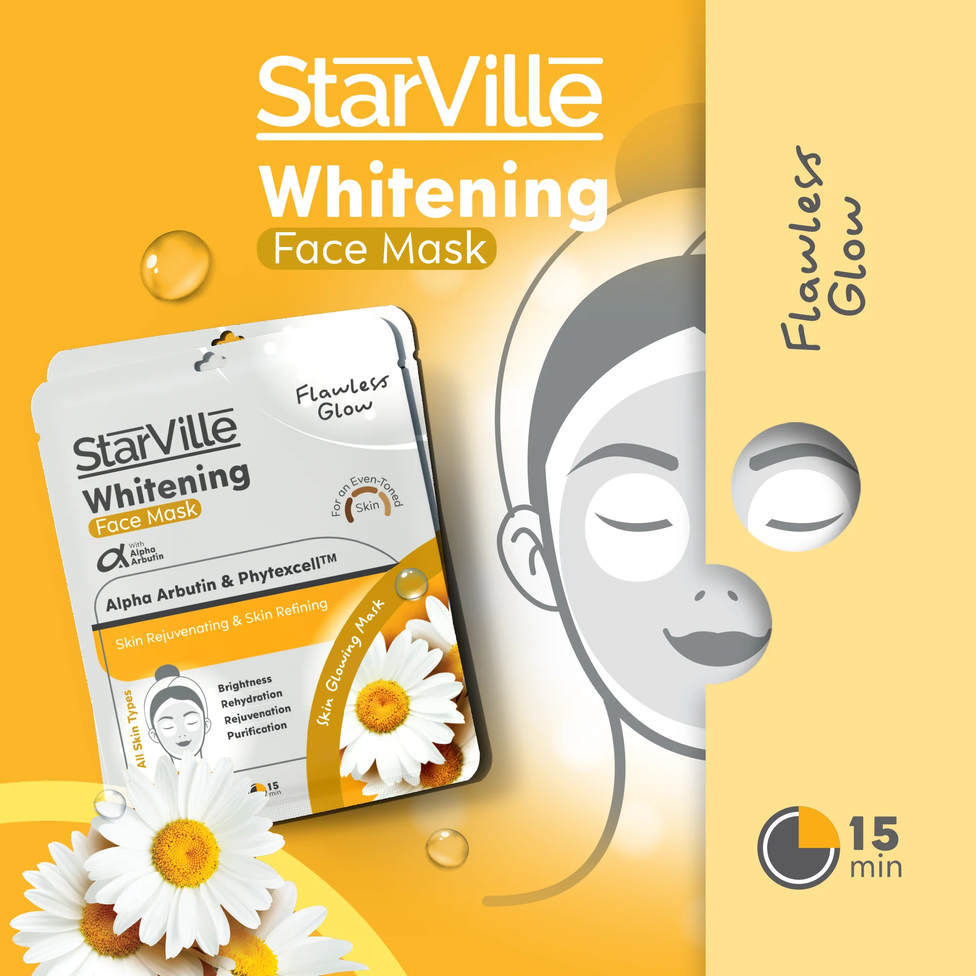 Starville Whitening Face Mask (Box of 10 Sheets)