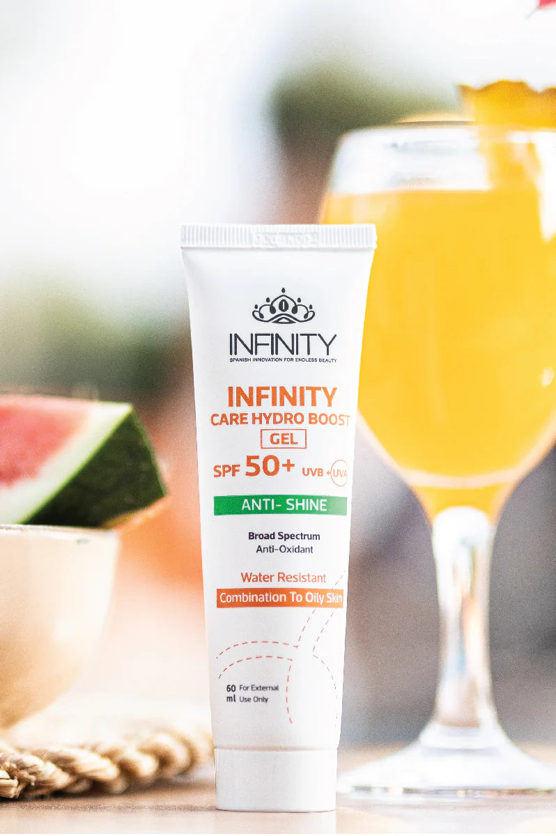 Infinity Sunscreen Care Hydro Boost Gel SPF 50+ (Pack Of 2, 1+1)