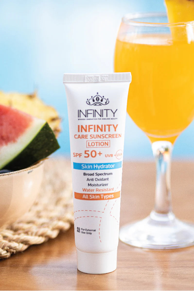 Infinity Care Sunscreen Lotion SPF50+/ 60 ml (Pack Of 2, 1+1)