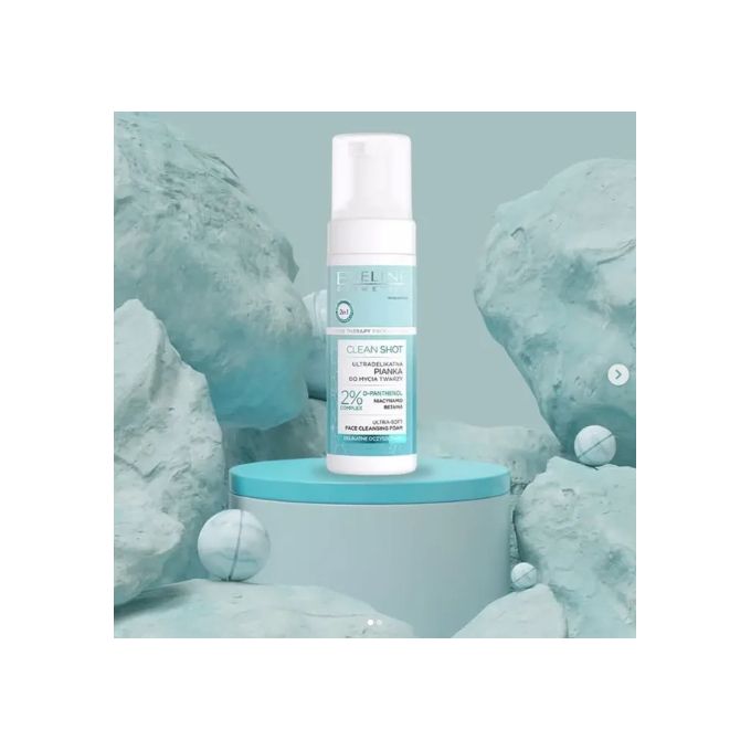 Eveline Clean Shot Ultra-Soft Face Cleansing Foam 150 ml