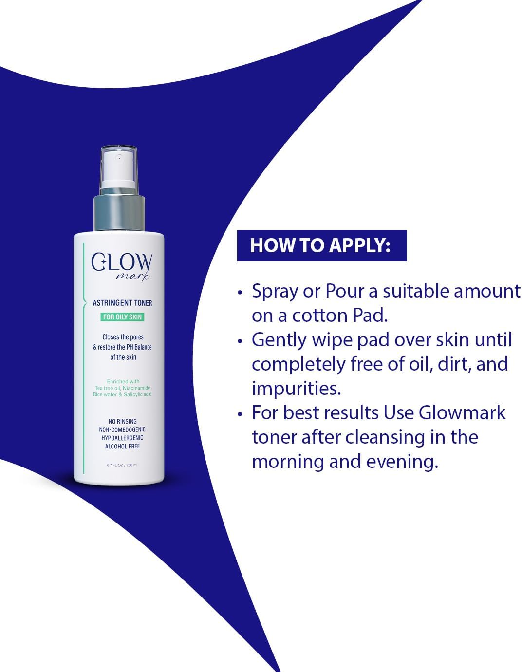 جلـــــو مارك تونر قابض لمسام البشره الدهنيه 200 مل