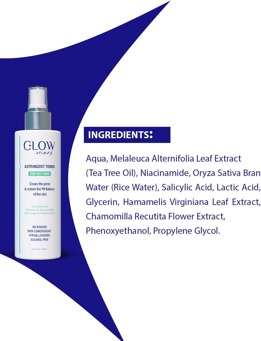 جلـــــو مارك تونر قابض لمسام البشره الدهنيه 200 مل