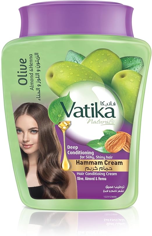 Vatika - Olive, Almond and Henna - Conditioning Hammam Cream (450g)