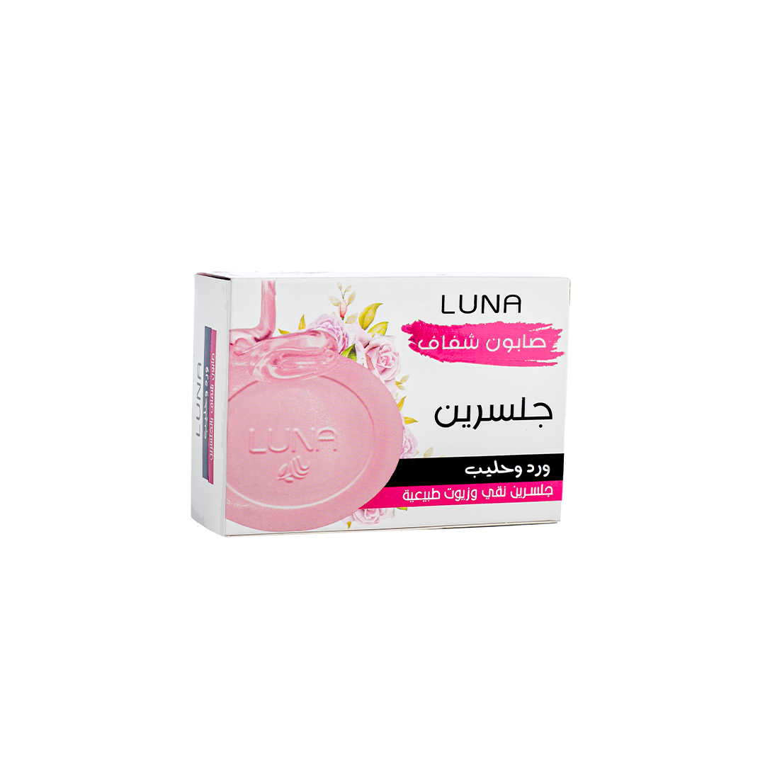 LUNA Glycerin Transparent Soap Rose & Milk