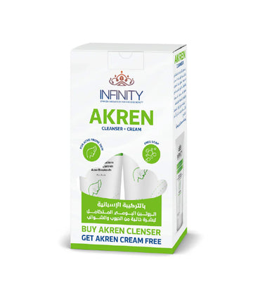 Infinity Akren Cleanser 250 ml + Infinity Akren Cream 60 ml (Pack Of 1)