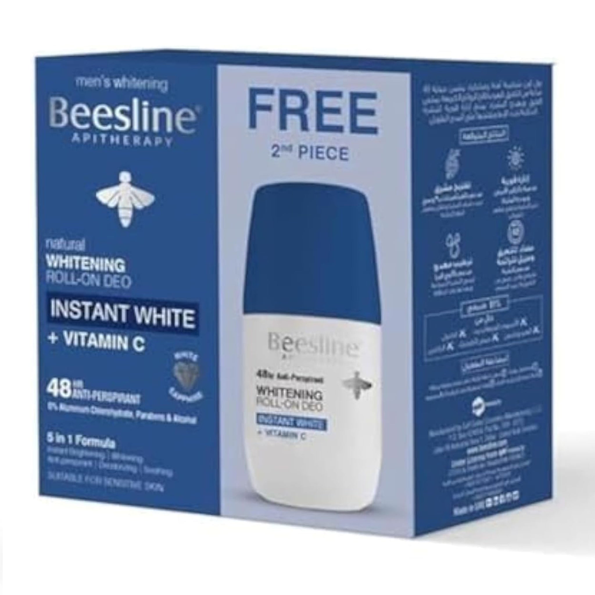 ع 2 ق رول اون مزيل عرق وتفتيح فيتامين سي 50 مل (1+1)