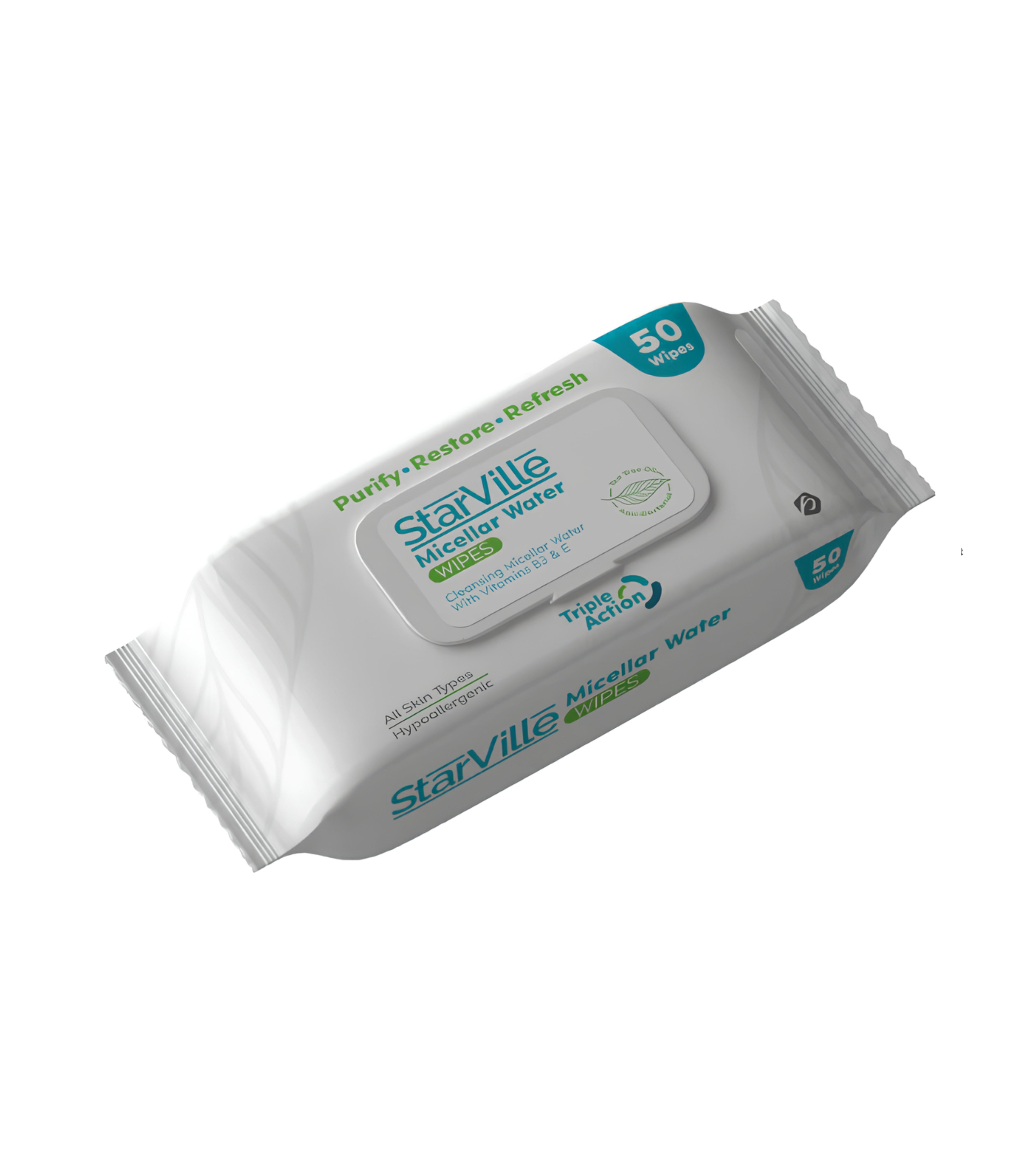 ستار فيل مناديل ماء ميسيلار 50 منديل