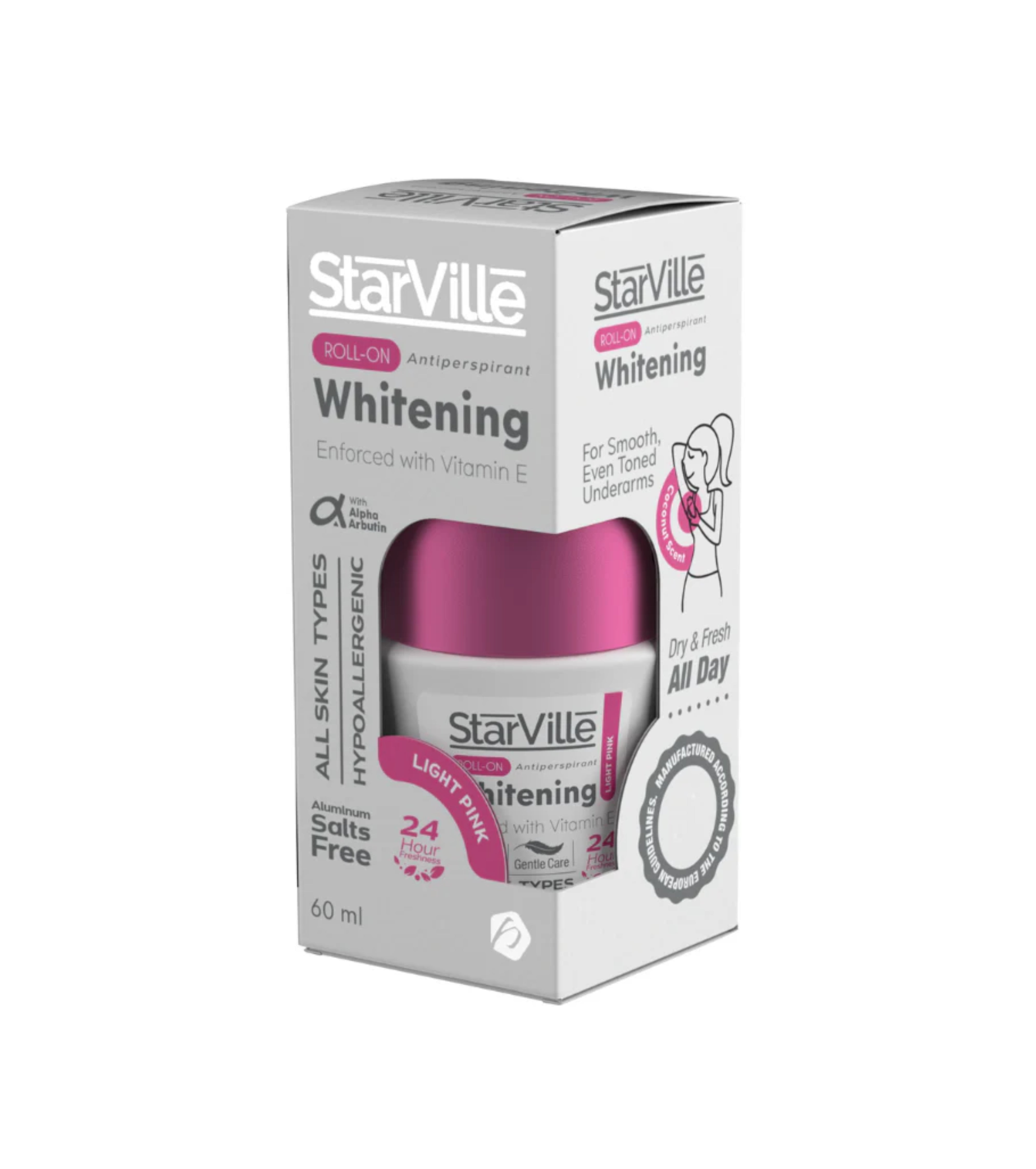 ستار فيل رول اون مزيل للتعرق وللتفتيح بينك 60 مل