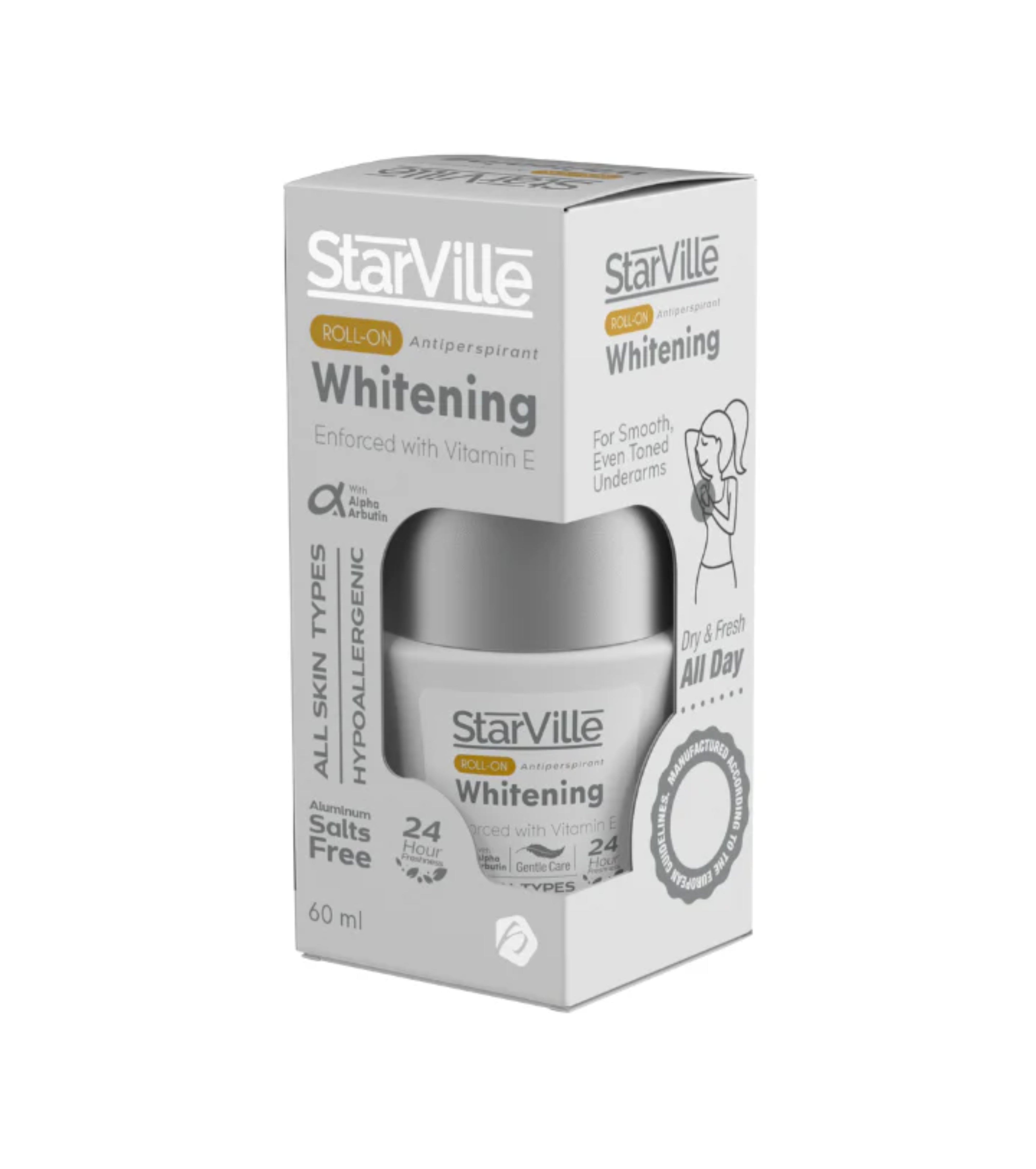 ستار فيل رول اون مزيل للتعرق وللتفتيح رصاصي 60 مل