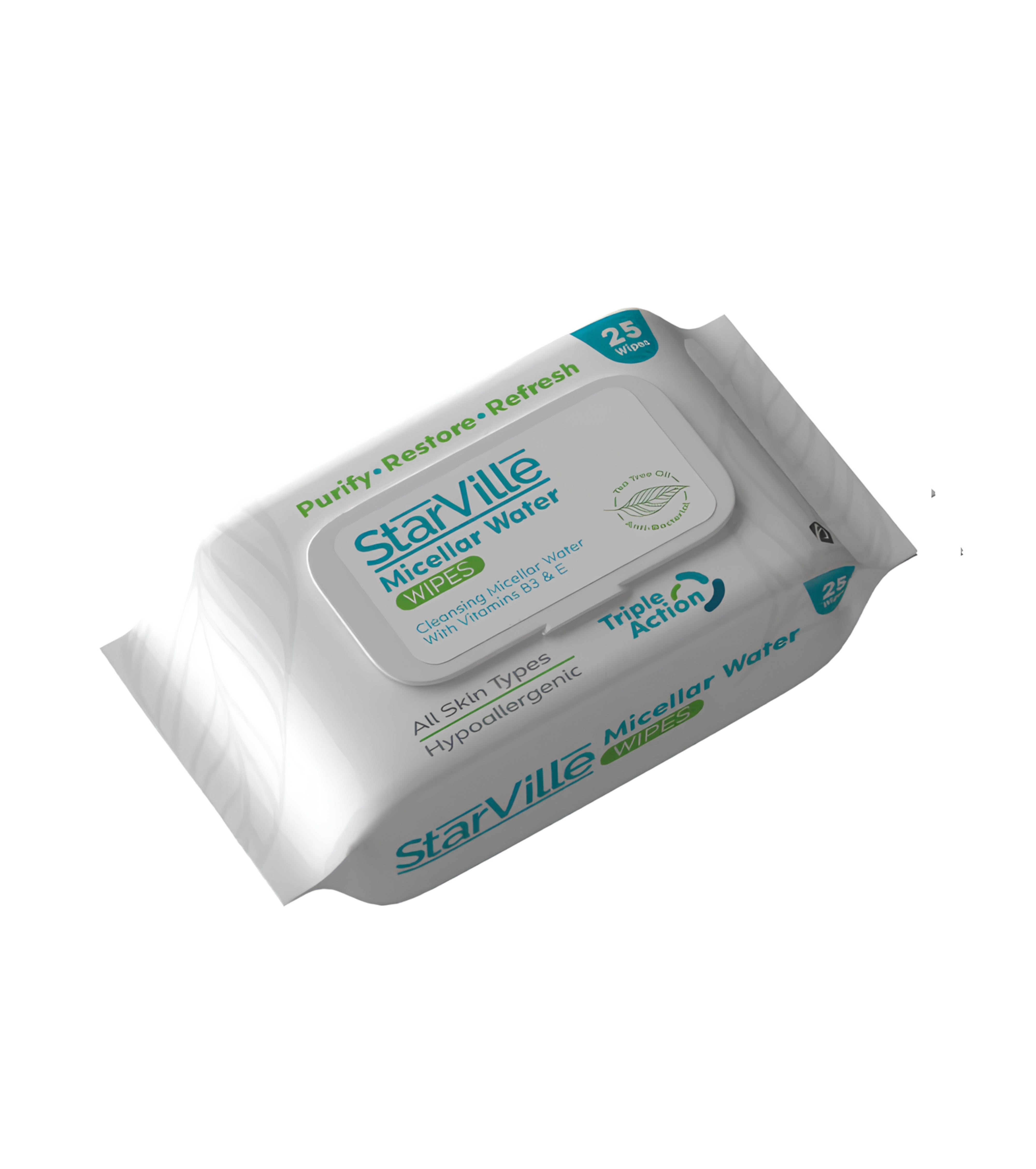 ستار فيل ميسلار مناديل مبللة تفتيح 25 منديل