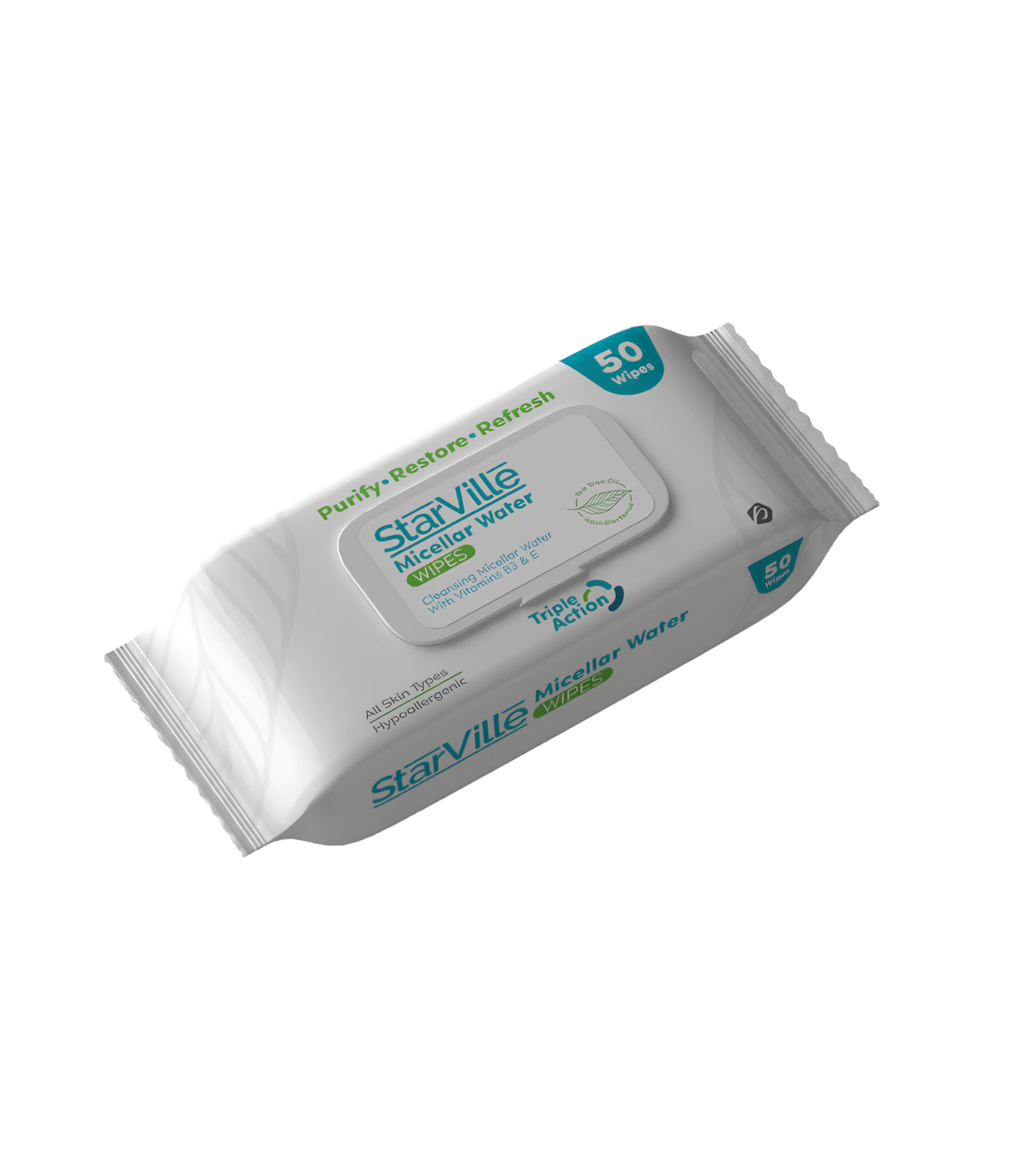 ستار فيل ميسلار مناديل مبللة تفتيح 50 منديل