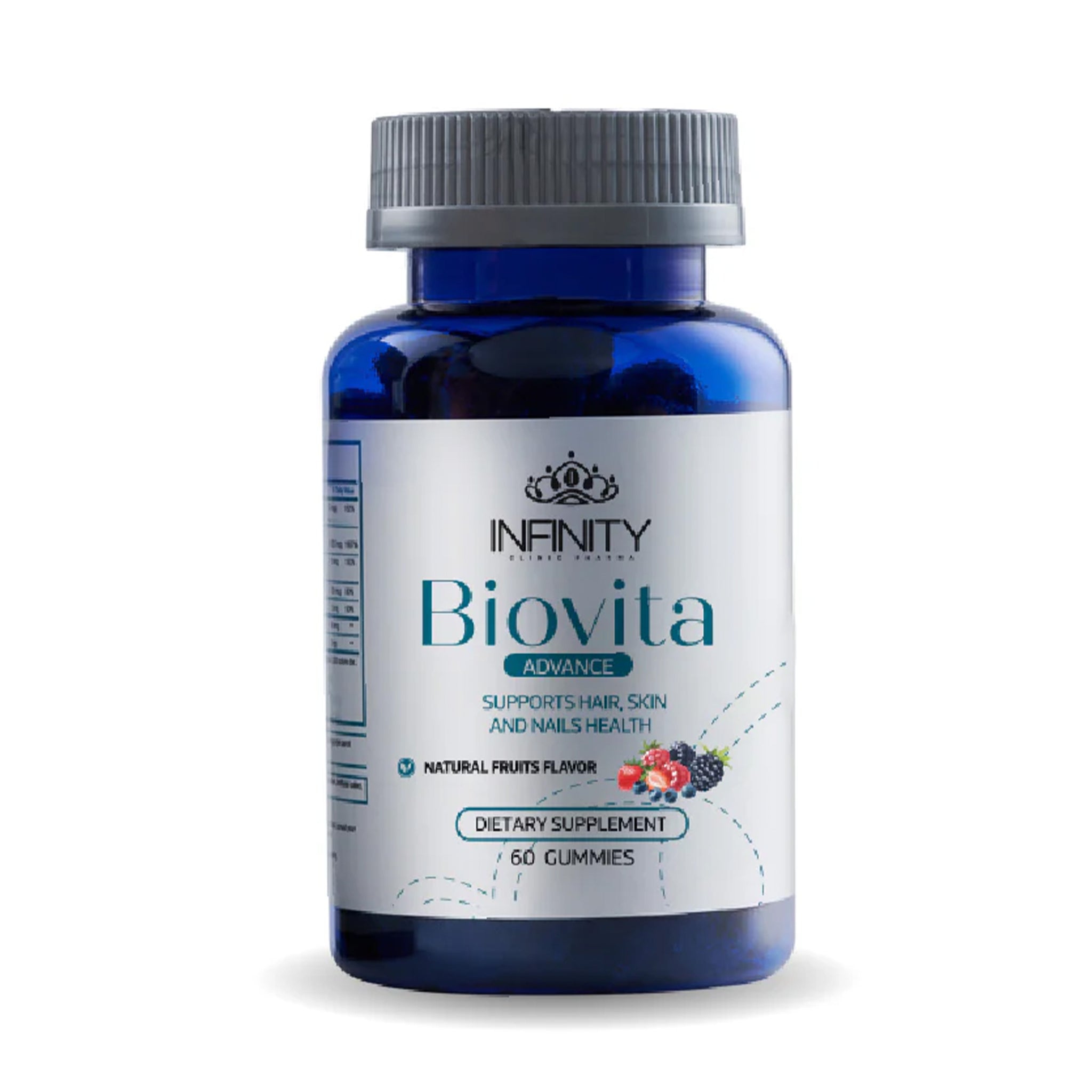Infinity Biovita Advance Multi-Vitamin - 60 Gummies For Hair, Skin, & Nail Health