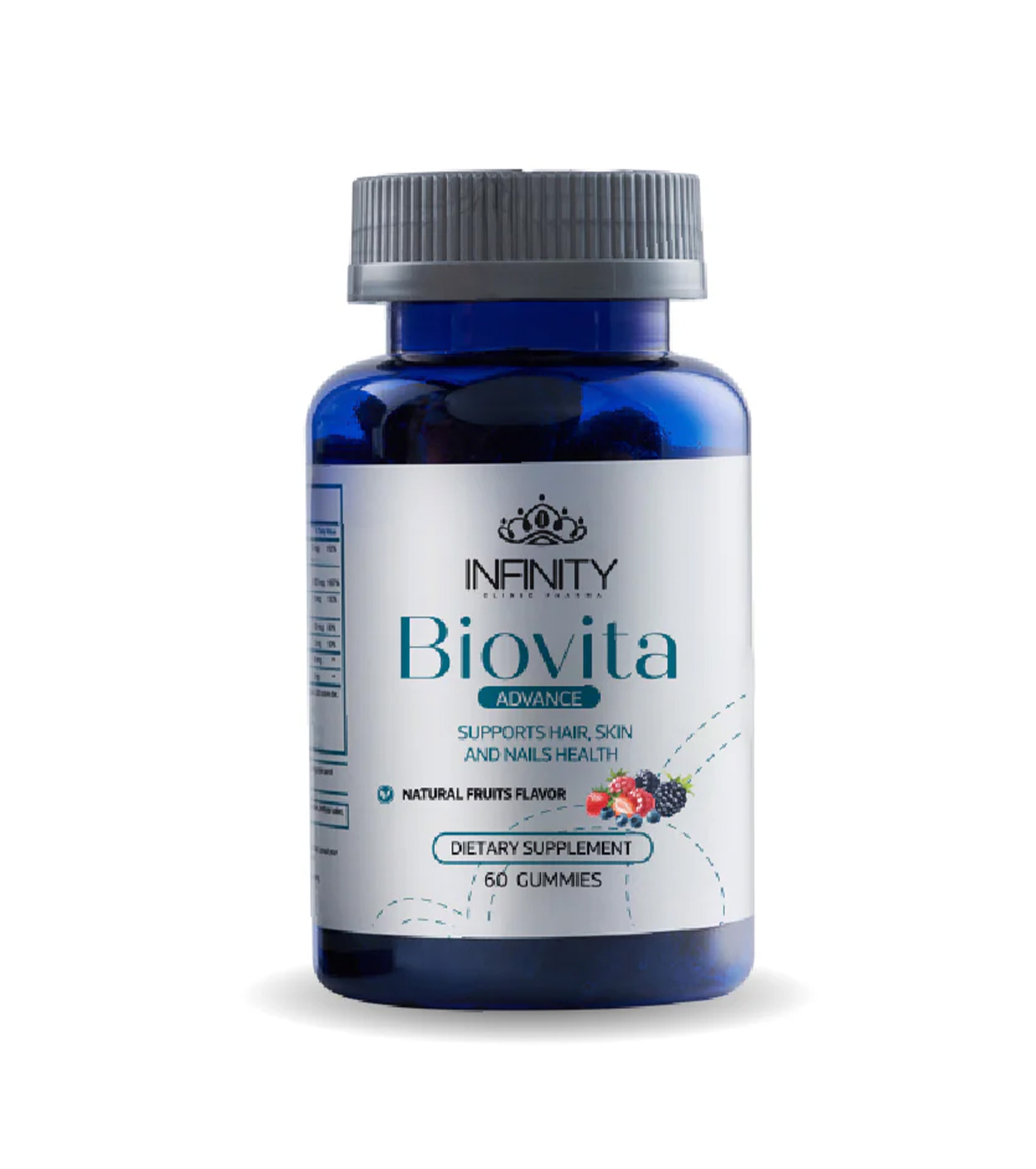 Infinity Biovita Advance Multi-Vitamin - 60 Gummies For Hair, Skin, & Nail Health