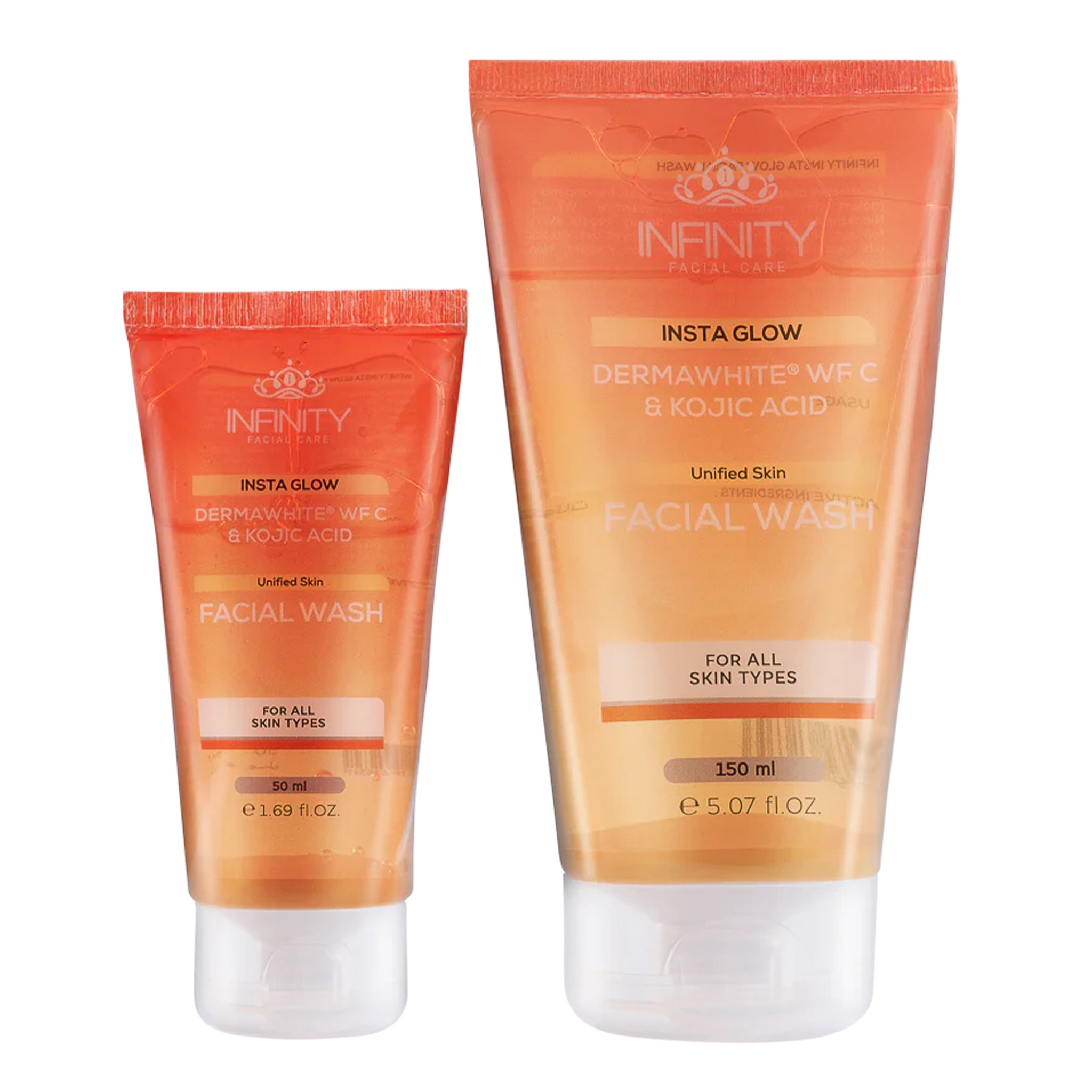 ع 1ق إنفينيتى غسول للوجه انستا جلو 150 مل + 1ق 50 مل