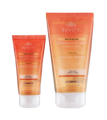 ع 1ق إنفينيتى غسول للوجه انستا جلو 150 مل + 1ق 50 مل