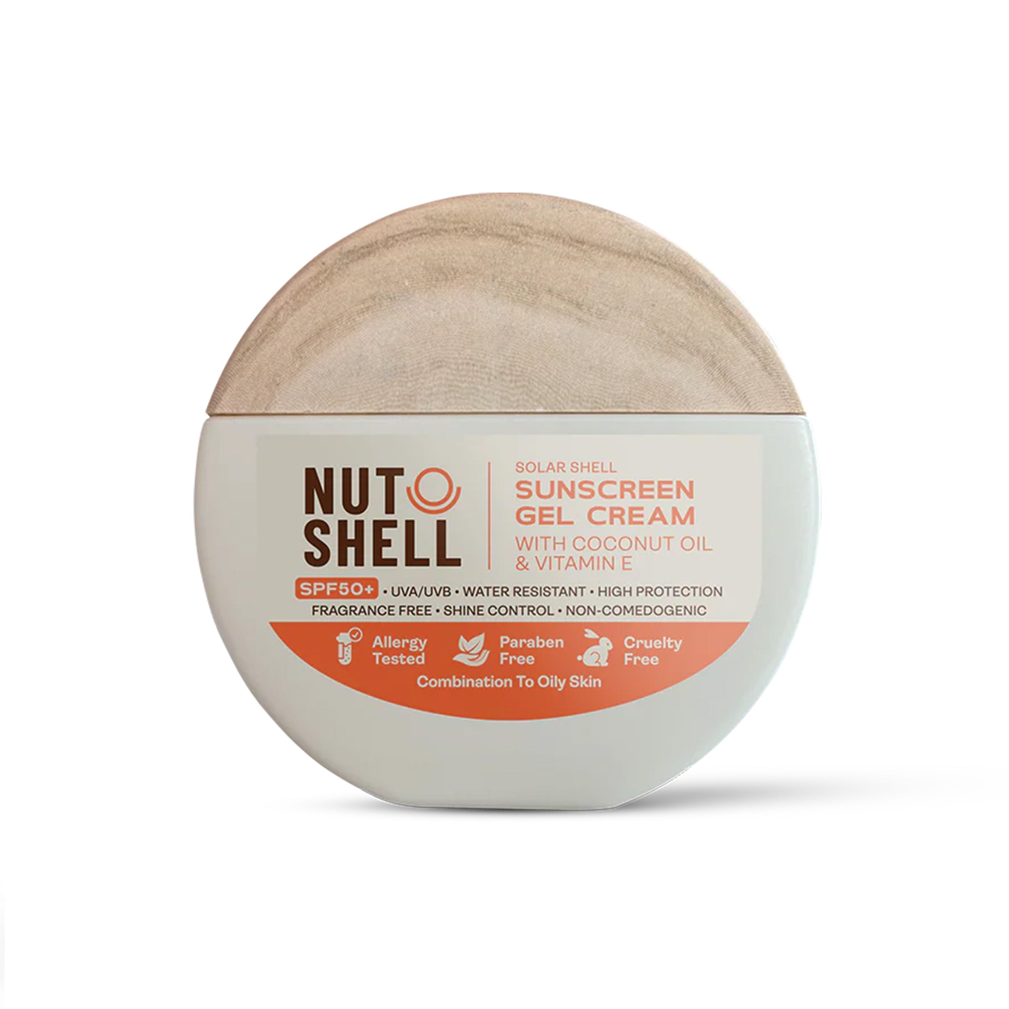 Nutshell Sunscreen Gel Sunscreen Coconut & Vitamin E 50 ml