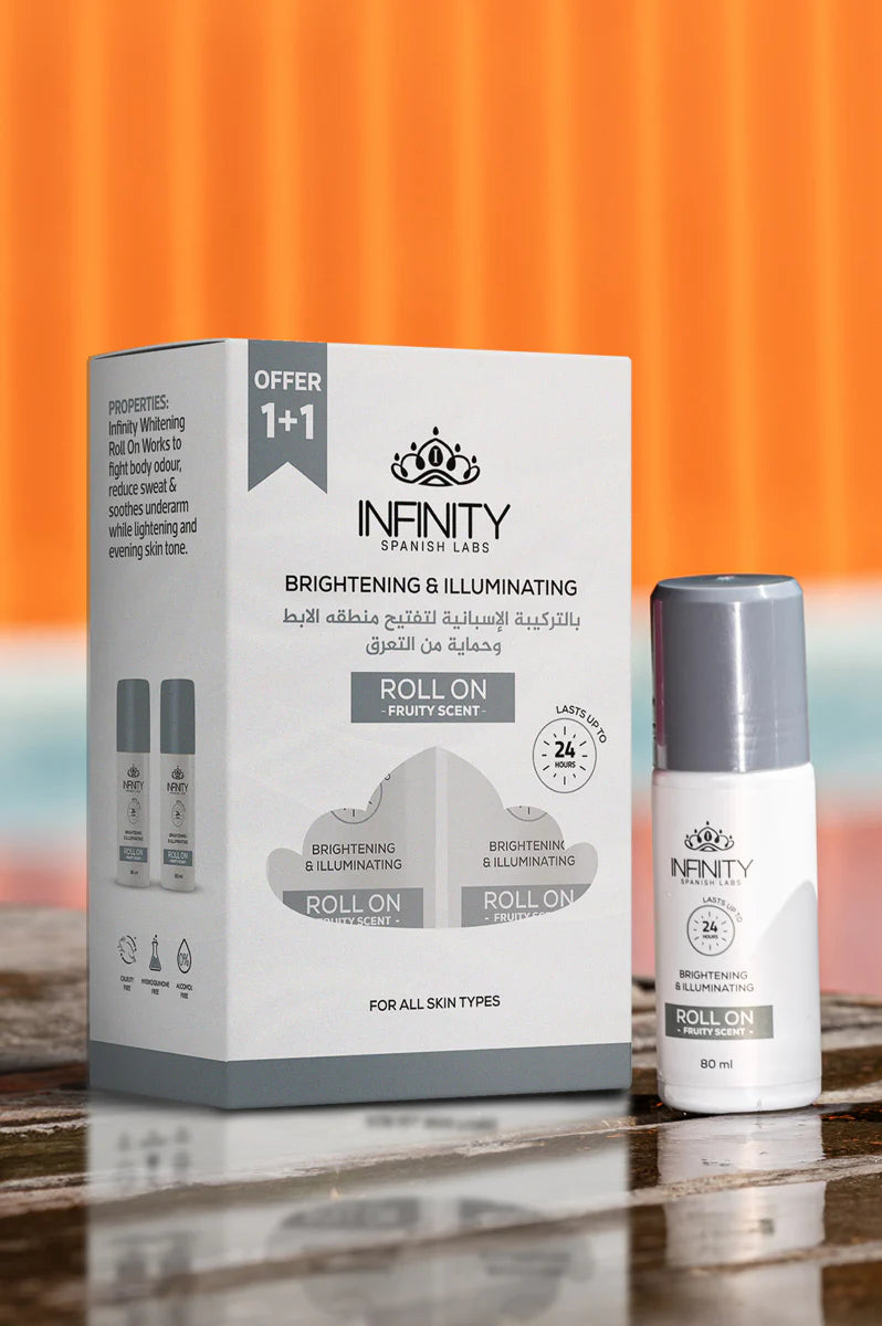 Infinity Roll-On Fruity Whitening 80 ml (Pack Of 2, 1+1)