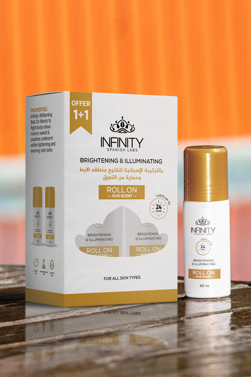 Infinity Roll-On Oud 80 ml (Pack of 2, 1+1)