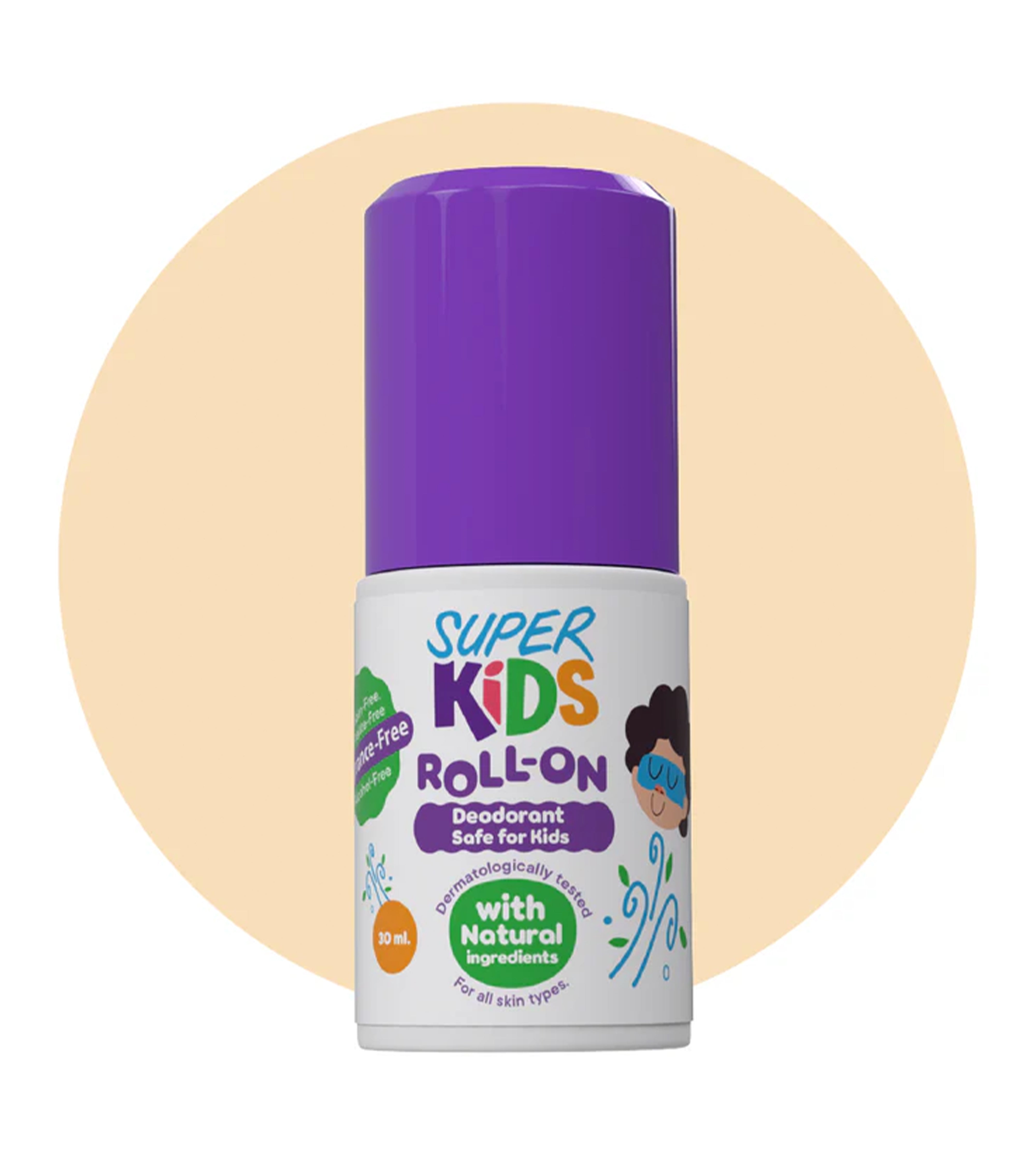 Superkids Roll On Fragrance Free 30 ml