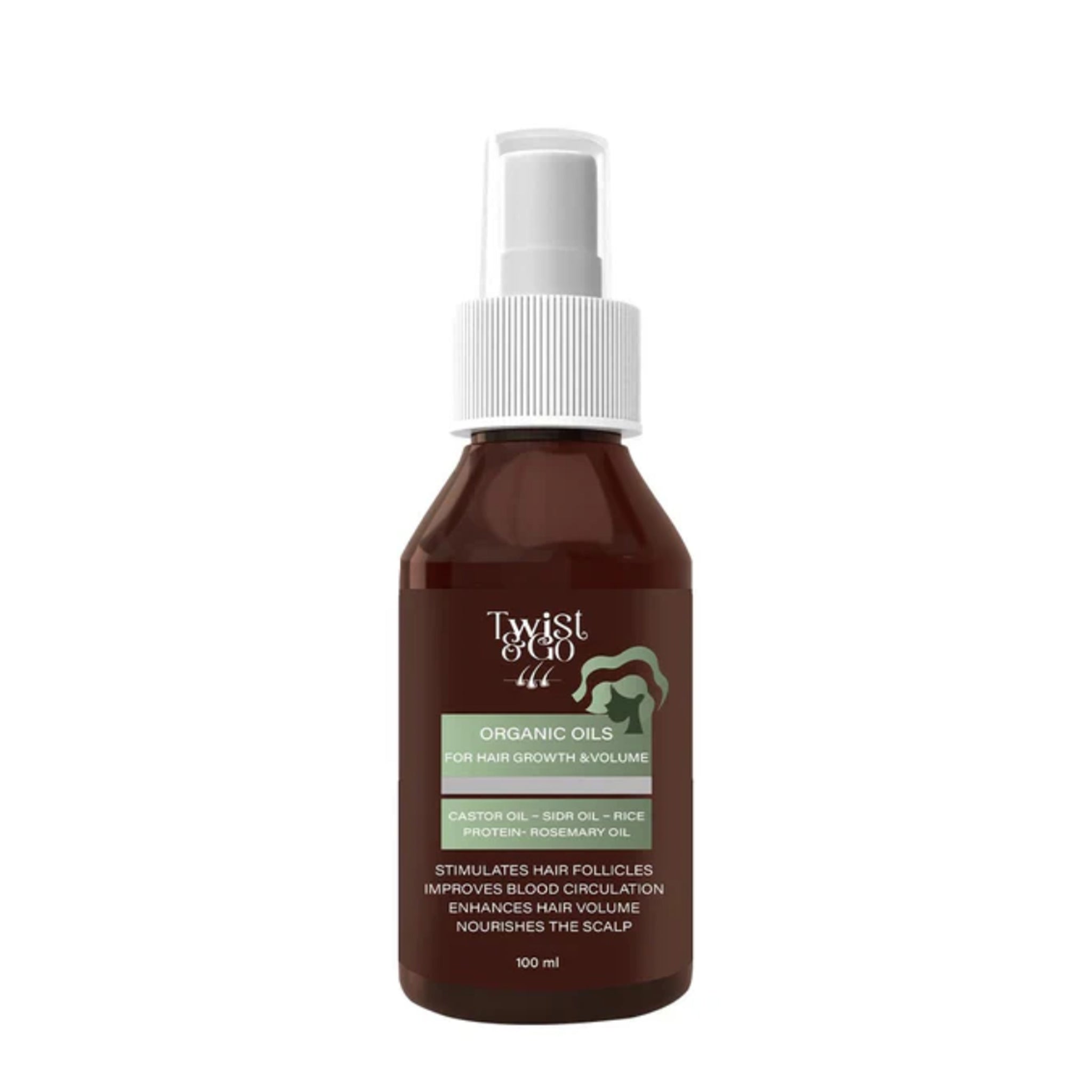 Twist & Go Organic Oil For Hair Growth & Volume 100 ml