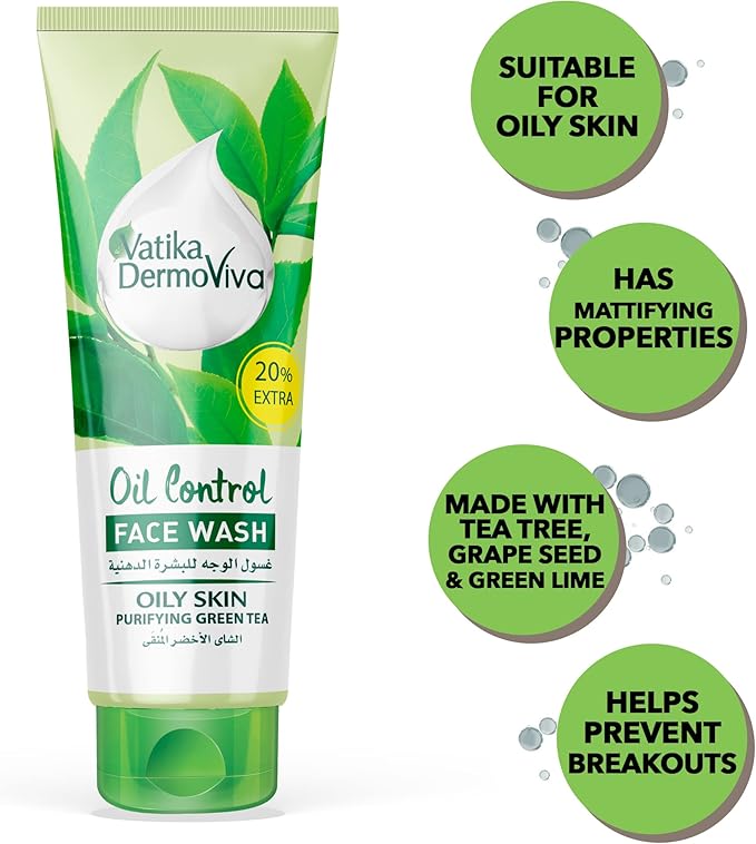 Vatika - Dermoviva Oil Control Facewash (50mL + 10mL)