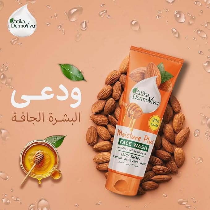 Vatika - Dermoviva Moisture Plus Facewash (50mL + 10mL)