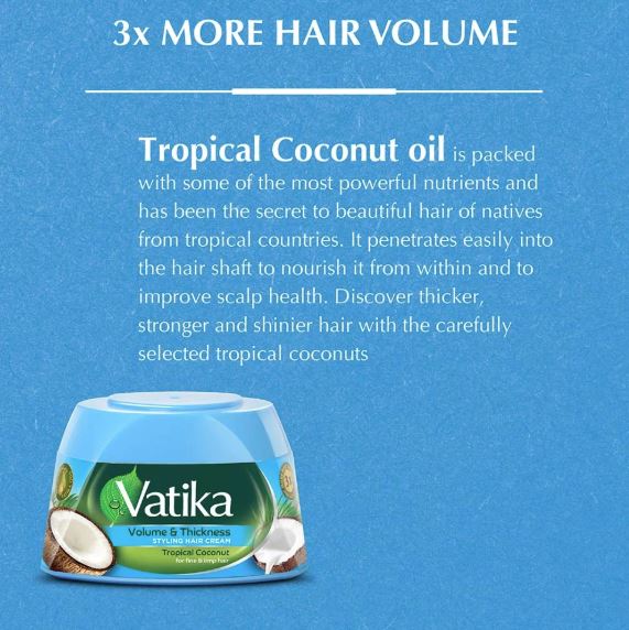 Vatika - Volume & Thickness Styling Hair Cream (125g)