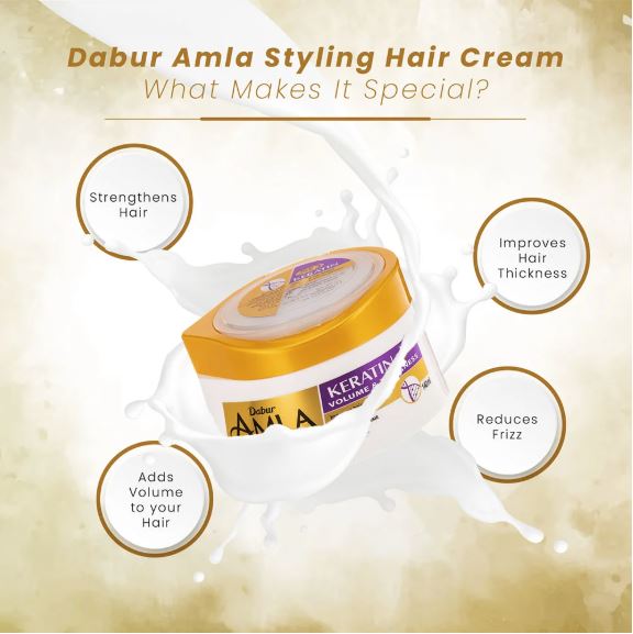 Dabur Amla - Keratin Volume & Thickness Styling Hair Cream