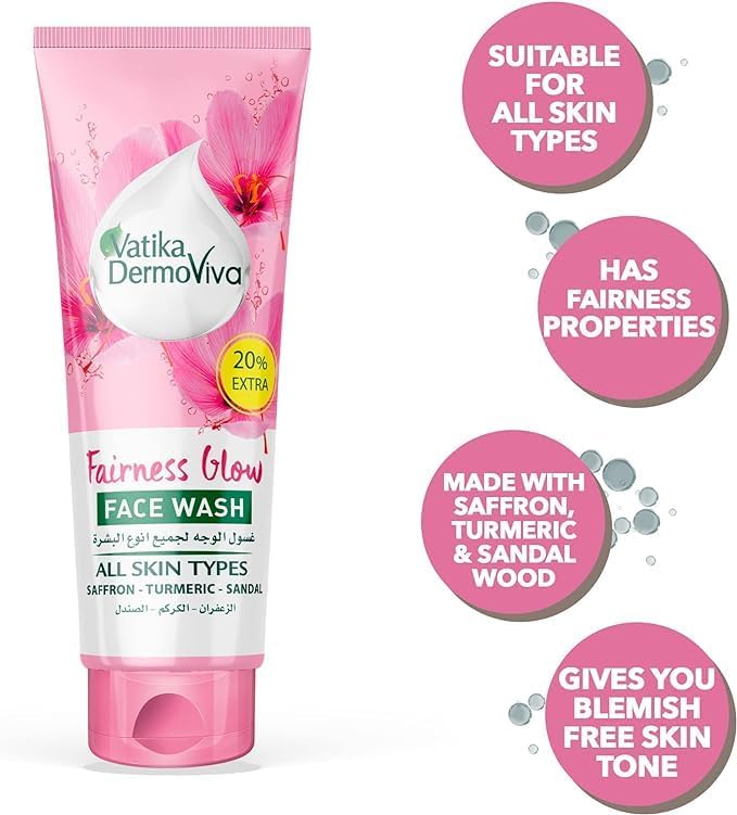 Vatika - Dermoviva Fairness Glow Facewash (50mL + 10mL)