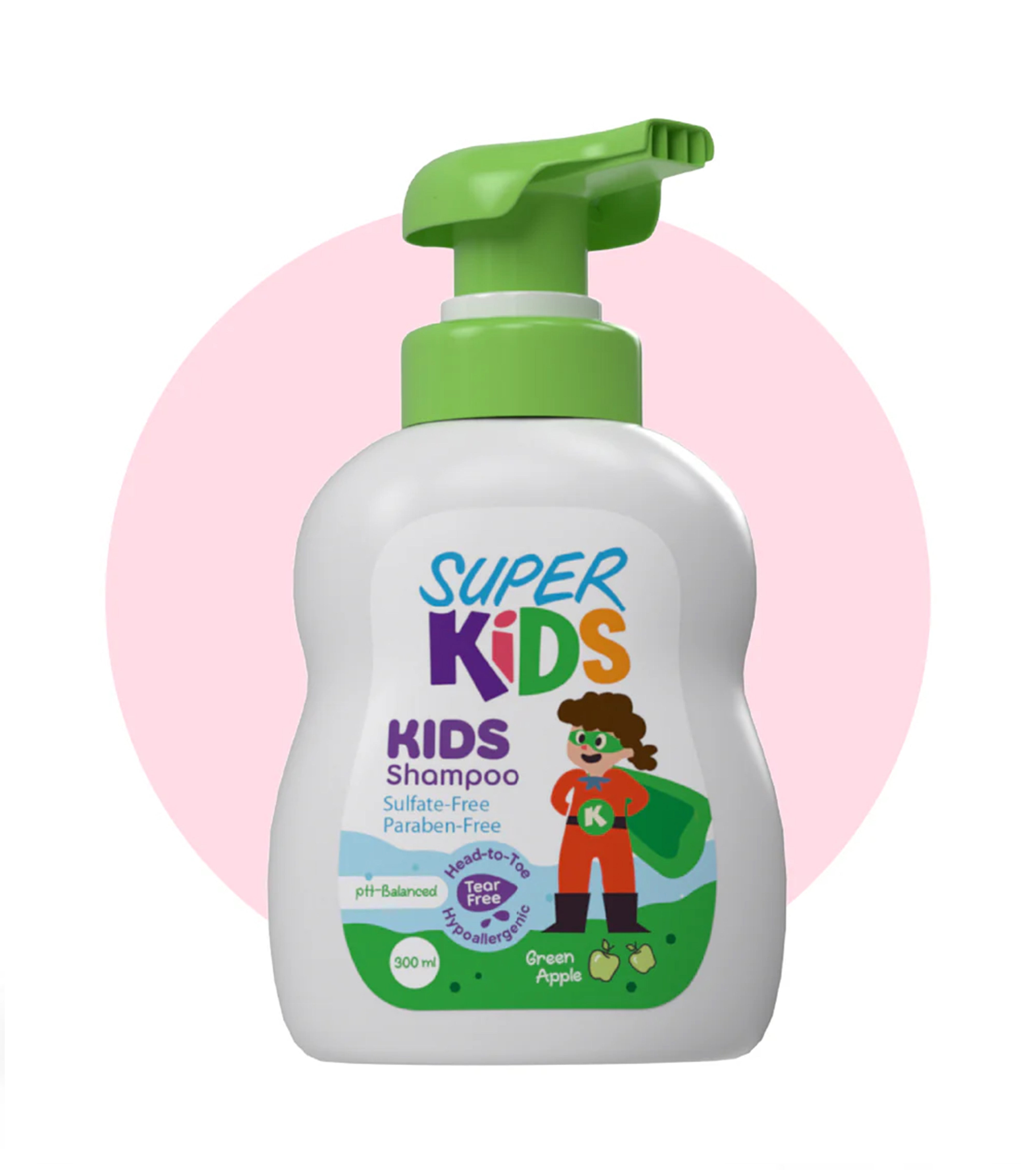سوبر كيدز شامبو بالتفاح الاخضر 300 مل