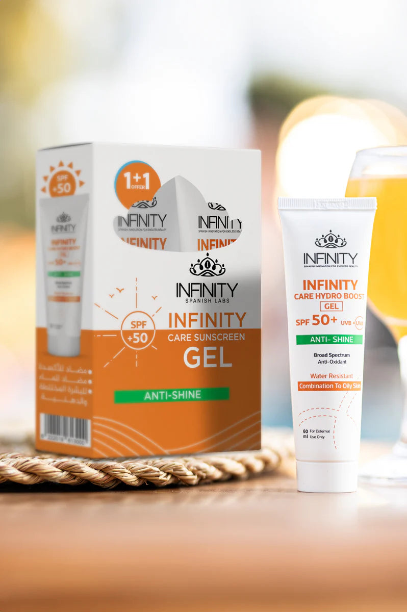 Infinity Sunscreen Care Hydro Boost Gel SPF 50+ (Pack Of 2, 1+1)