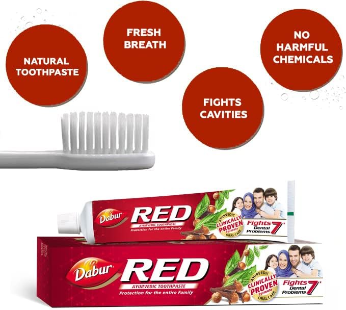 Dabur - Red Ayurvedic Toothpaste for Teeth & Gums (100 gm)