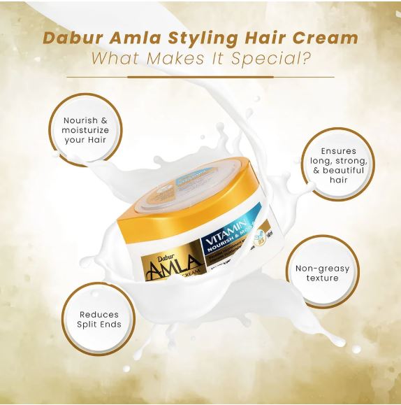 Dabur Amla - Vitamin Nourish and Moisturize Styling Hair Cream