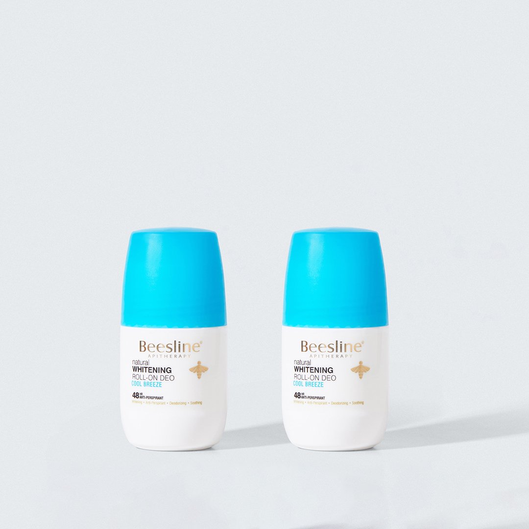 Beesline Whitening Roll On Deodorant - Cool Breeze 48h Protection - 50 ml (1+1 Pack)