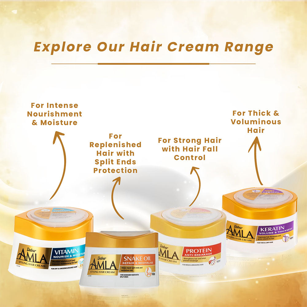 Dabur Amla - Vitamin Nourish and Moisturize Styling Hair Cream